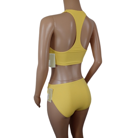 Michael Kors 2pc BikiniGold Colored Accents, Back - Picture 5 of 6
